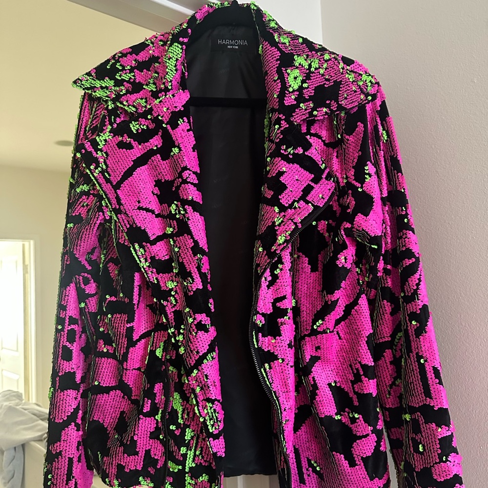 Harmonia NY 2049 Pink and Green Joe Neon Cross Jacket